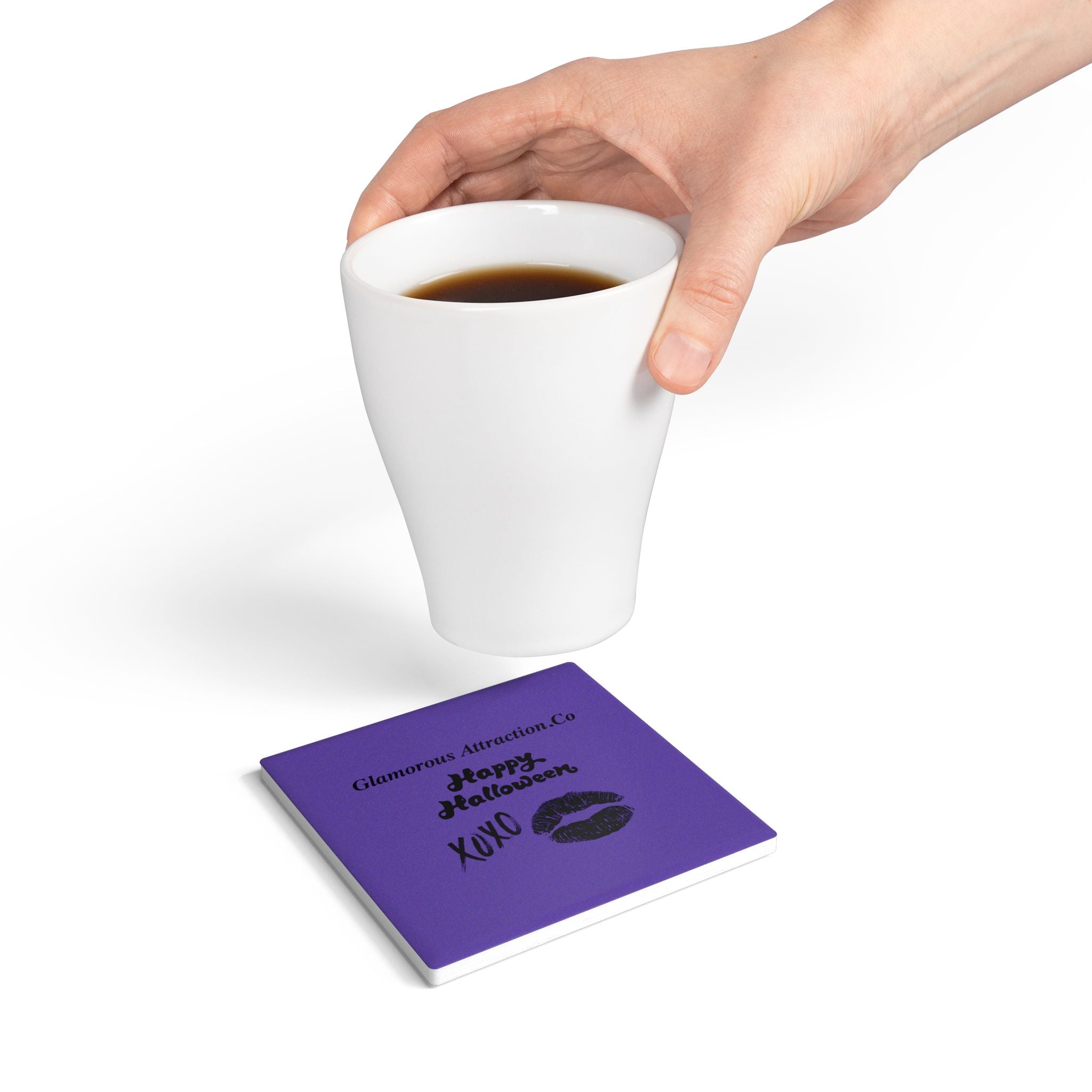 Ceramic Coaster Set - Luxurious Halloween Collection