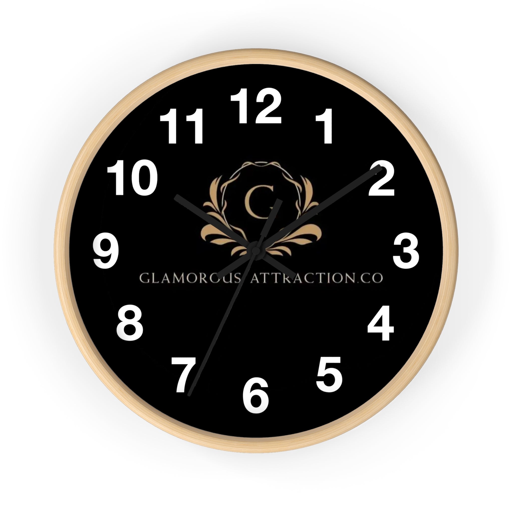 Black Wall Clock Glamorous Attraction