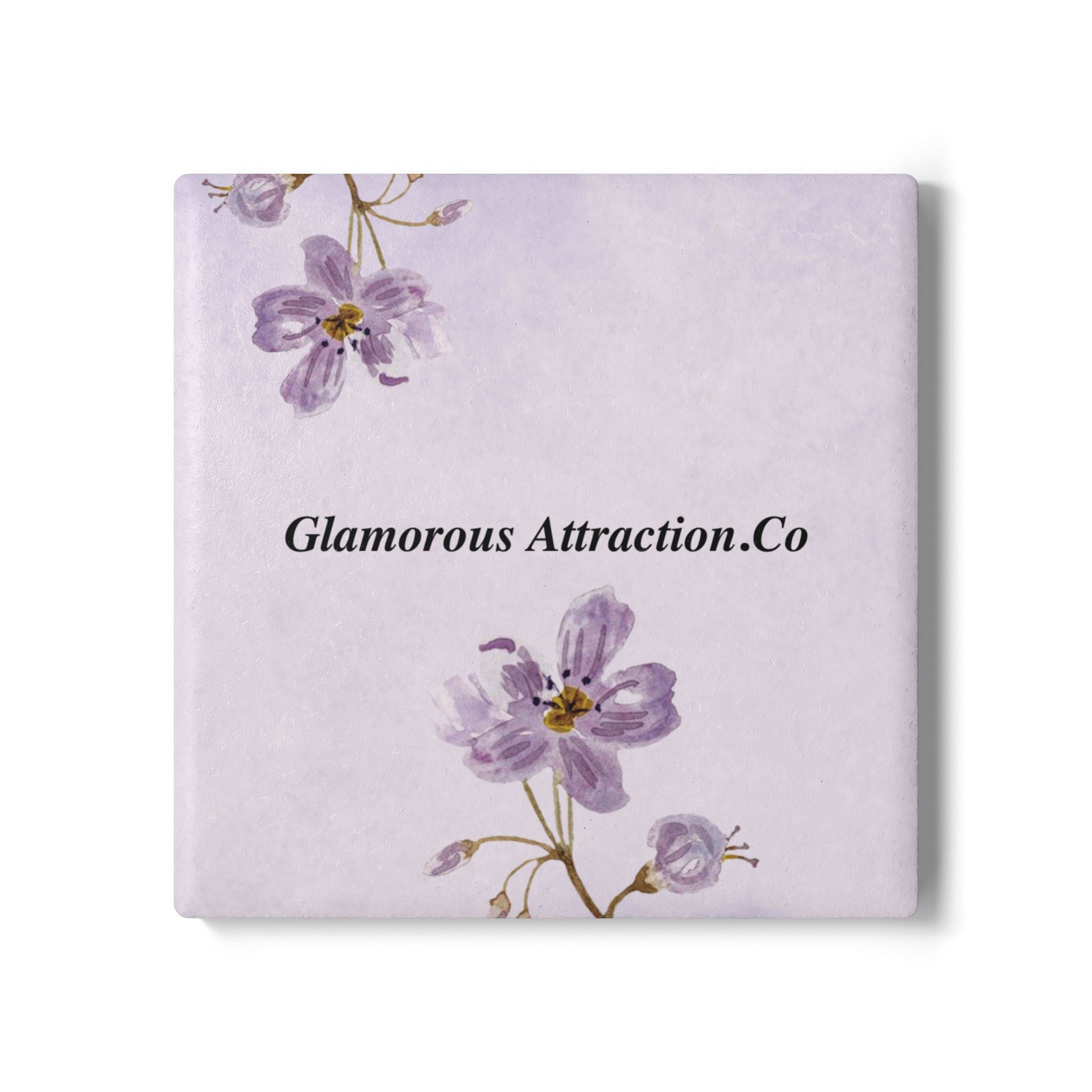 Ceramic Coaster - Glamorous Attraction Co Purple Floral Collection