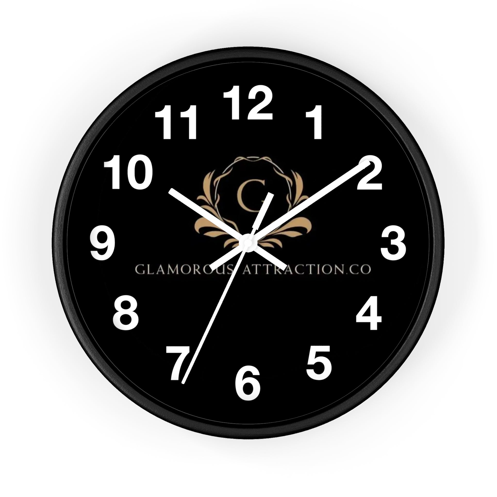 Black Wall Clock Glamorous Attraction