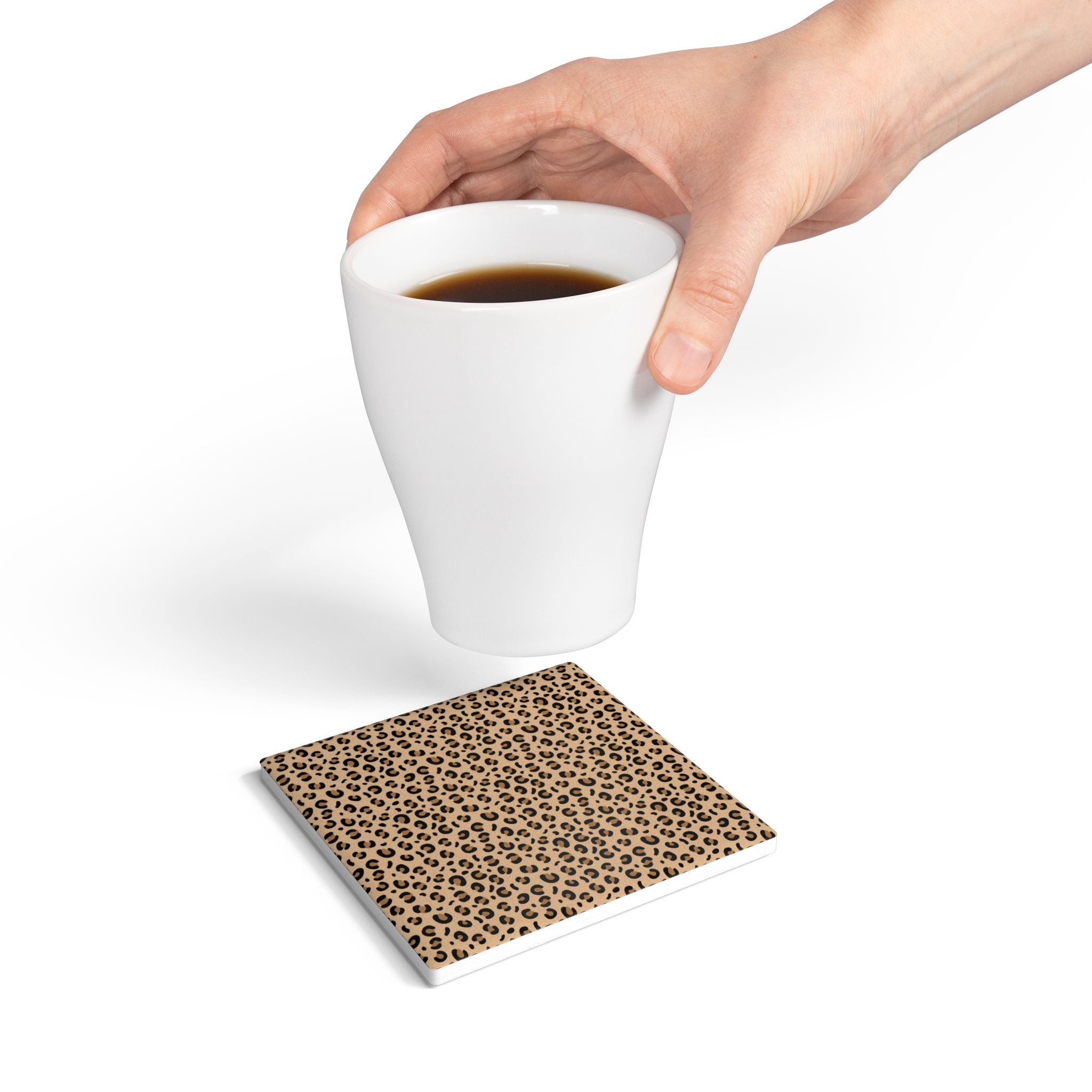 Ceramic Coaster - Glamorous Leopard Print Collection