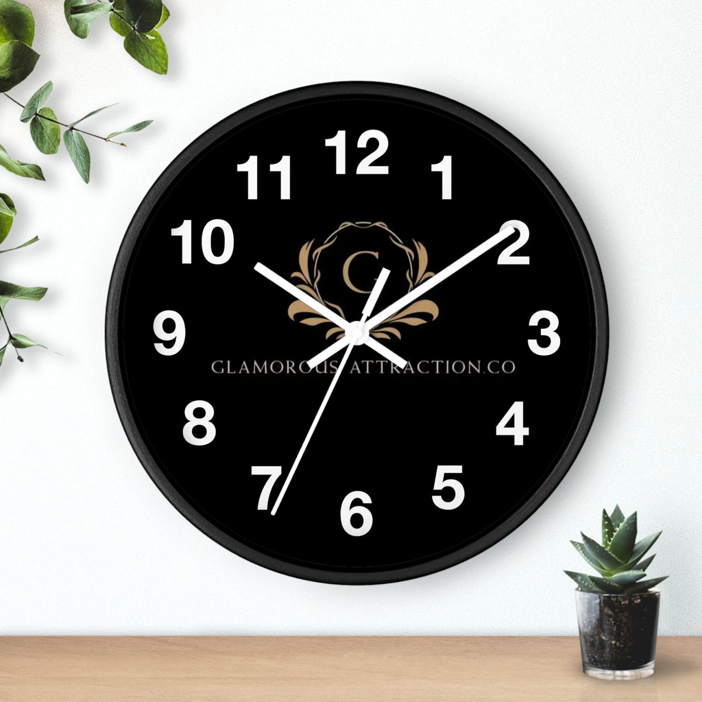 Black Wall Clock Glamorous Attraction
