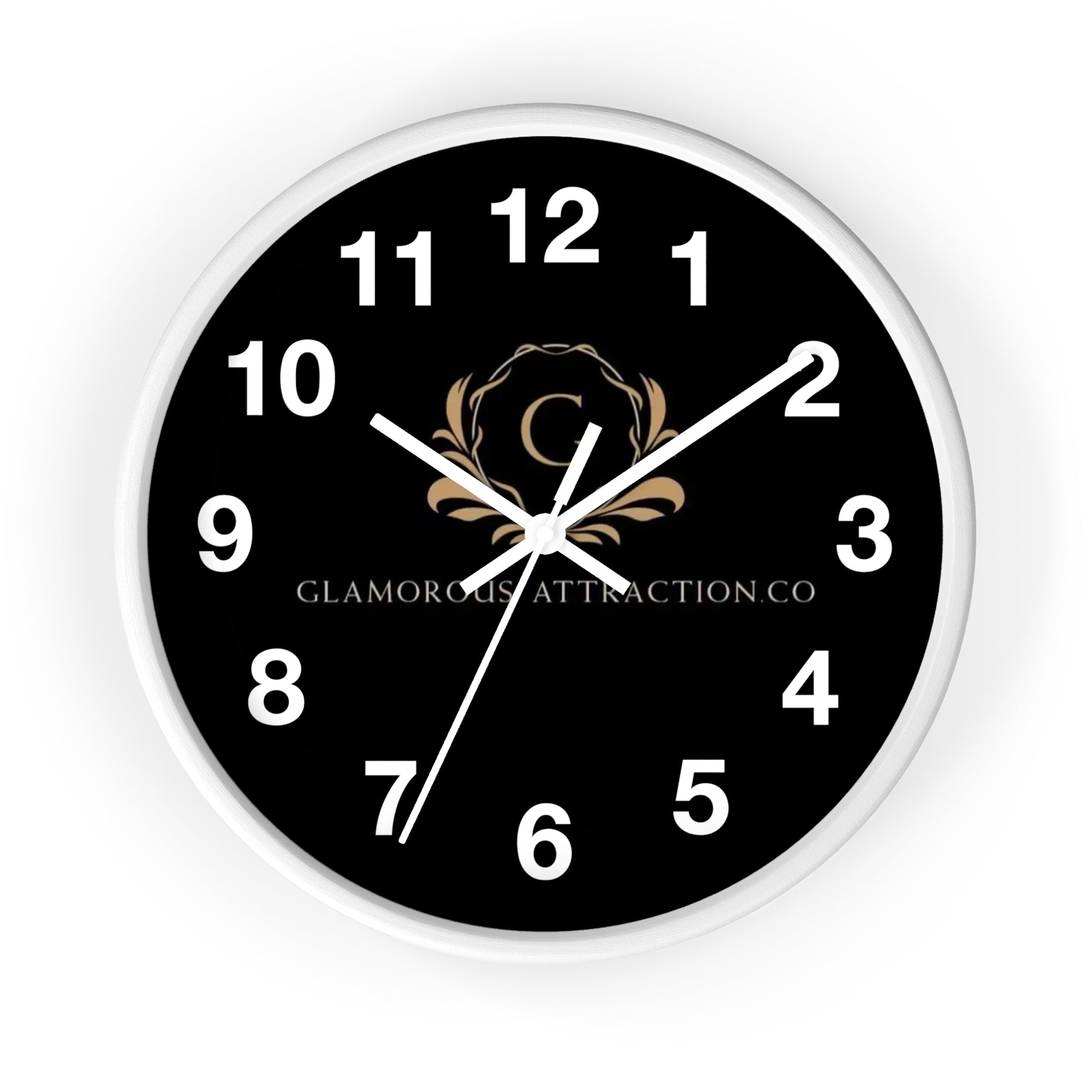 Black Wall Clock Glamorous Attraction