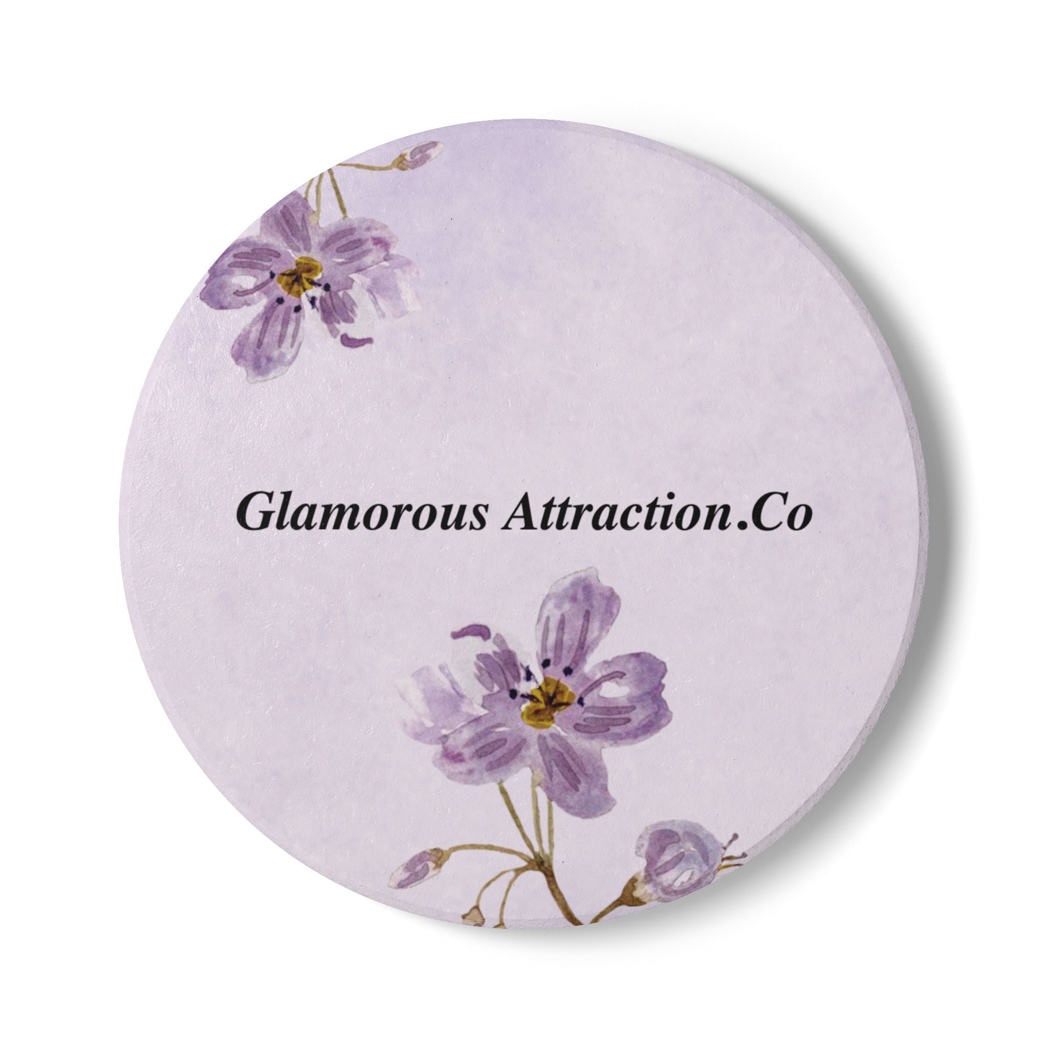 Ceramic Coaster - Glamorous Attraction Co Purple Floral Collection