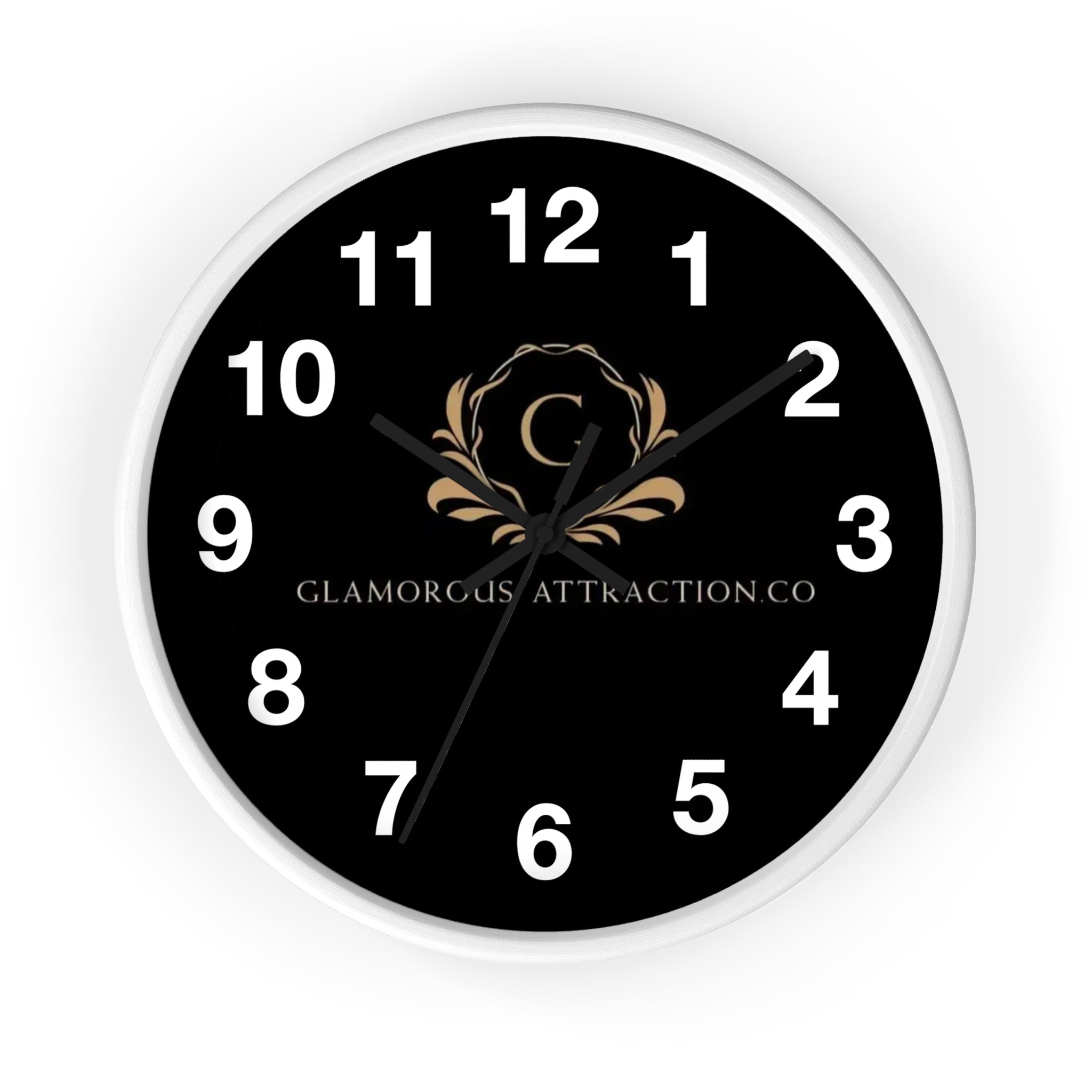 Black Wall Clock Glamorous Attraction