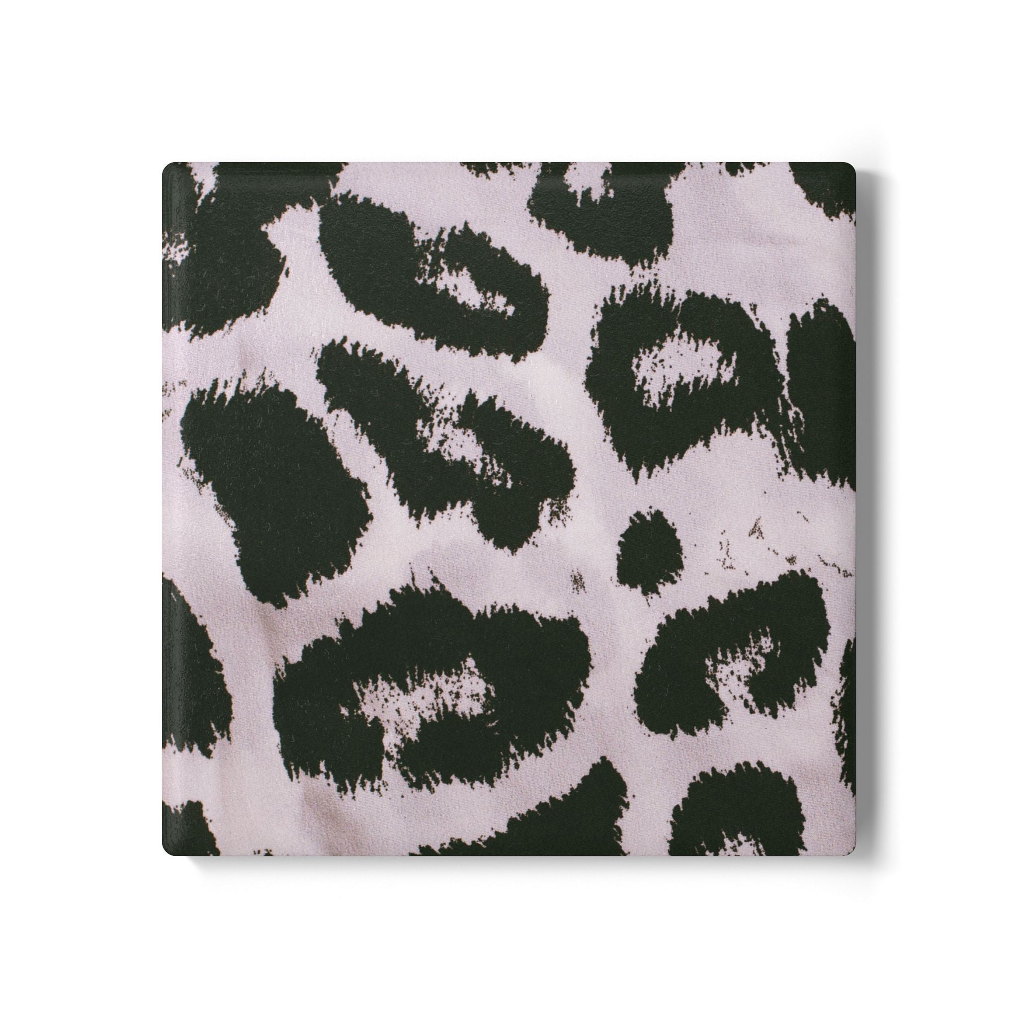 Ceramic Coaster Set - Luxurious Leopard Print Collection