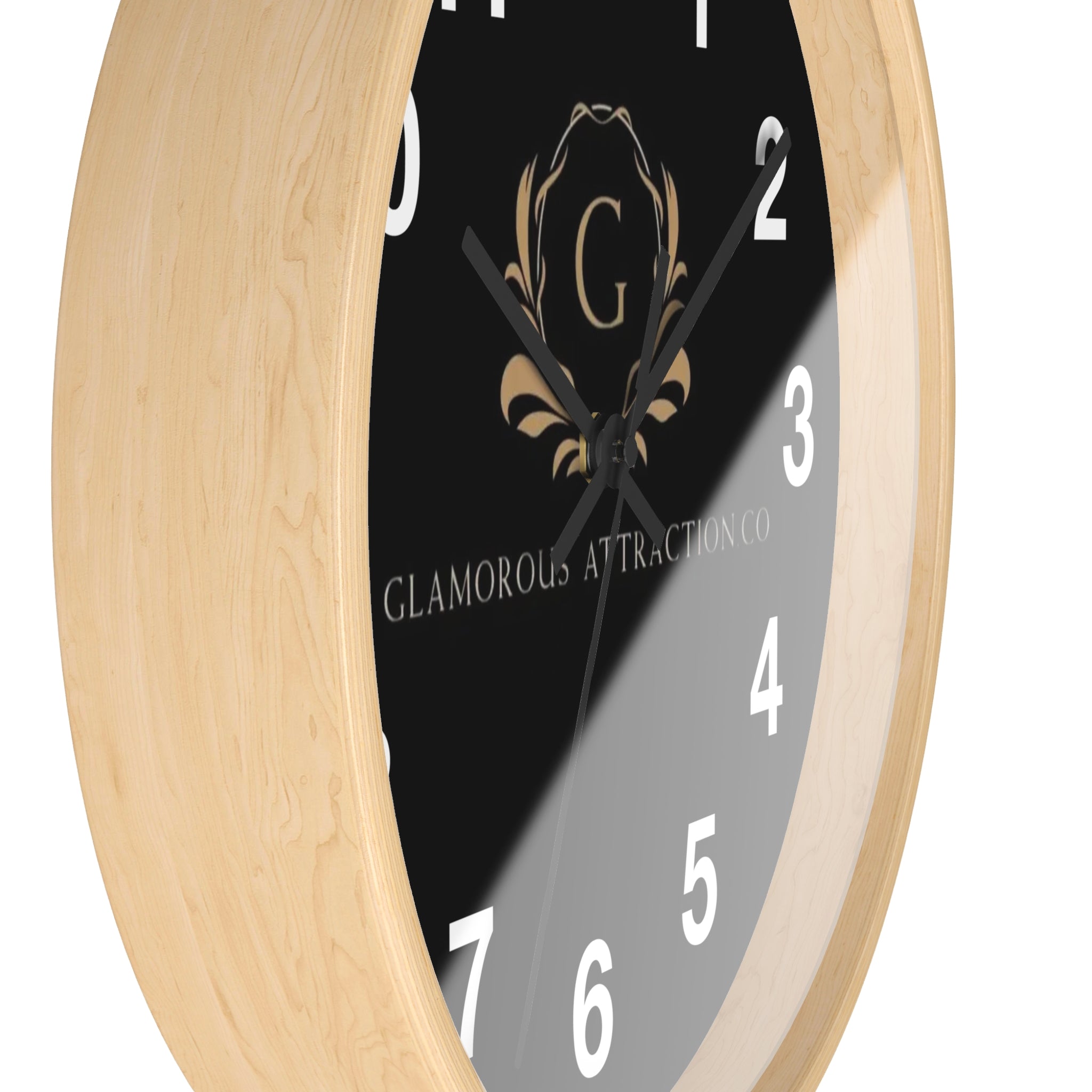 Black Wall Clock Glamorous Attraction