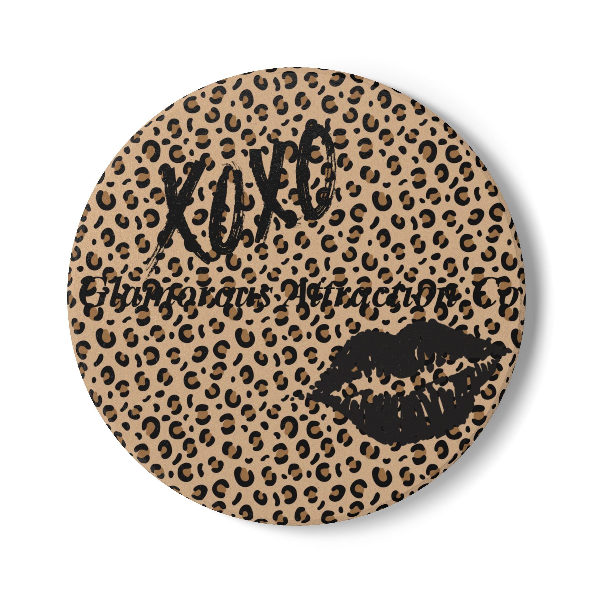 Ceramic Coaster - Glamorous Leopard Print Collection