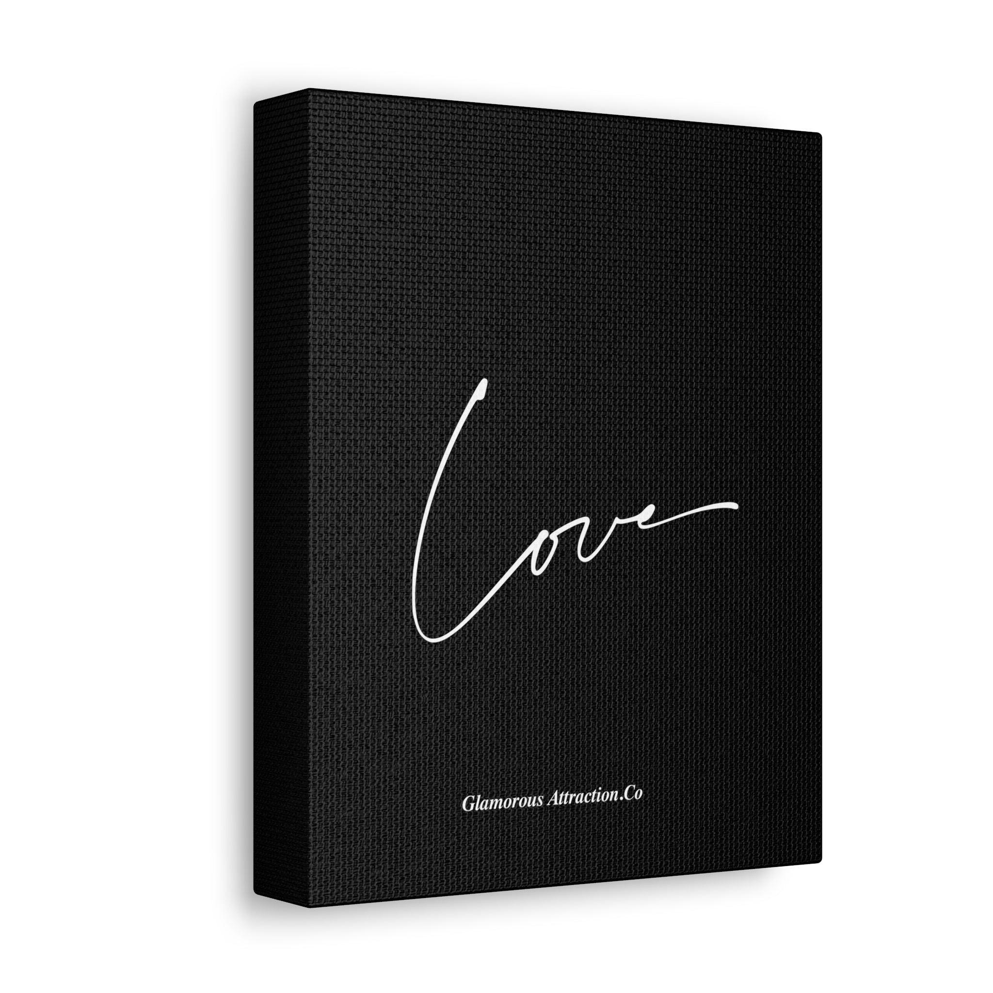 Black Luxurious Love Collection Canvas Wall Art