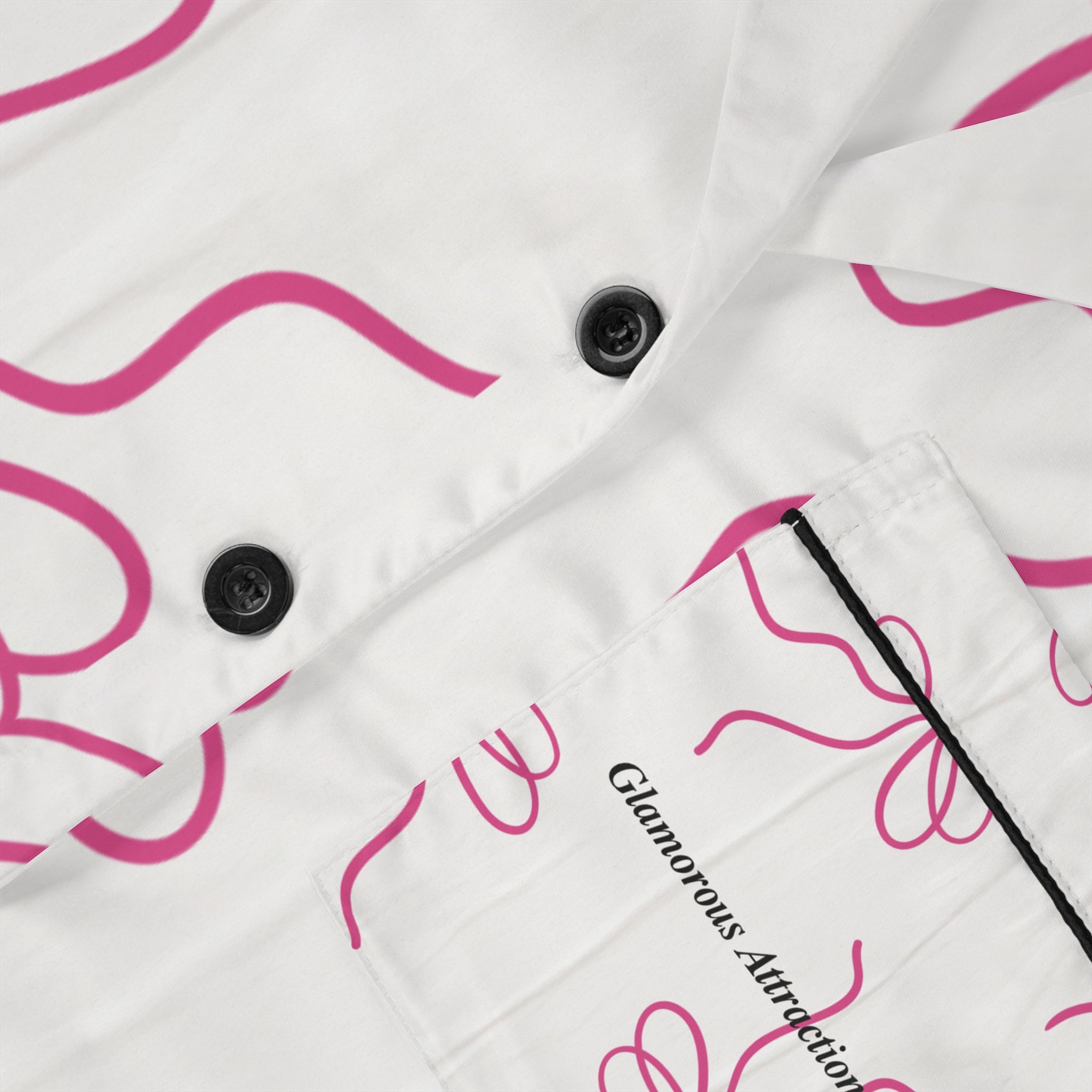 Bow Chic Collection Satin Pajamas for Women