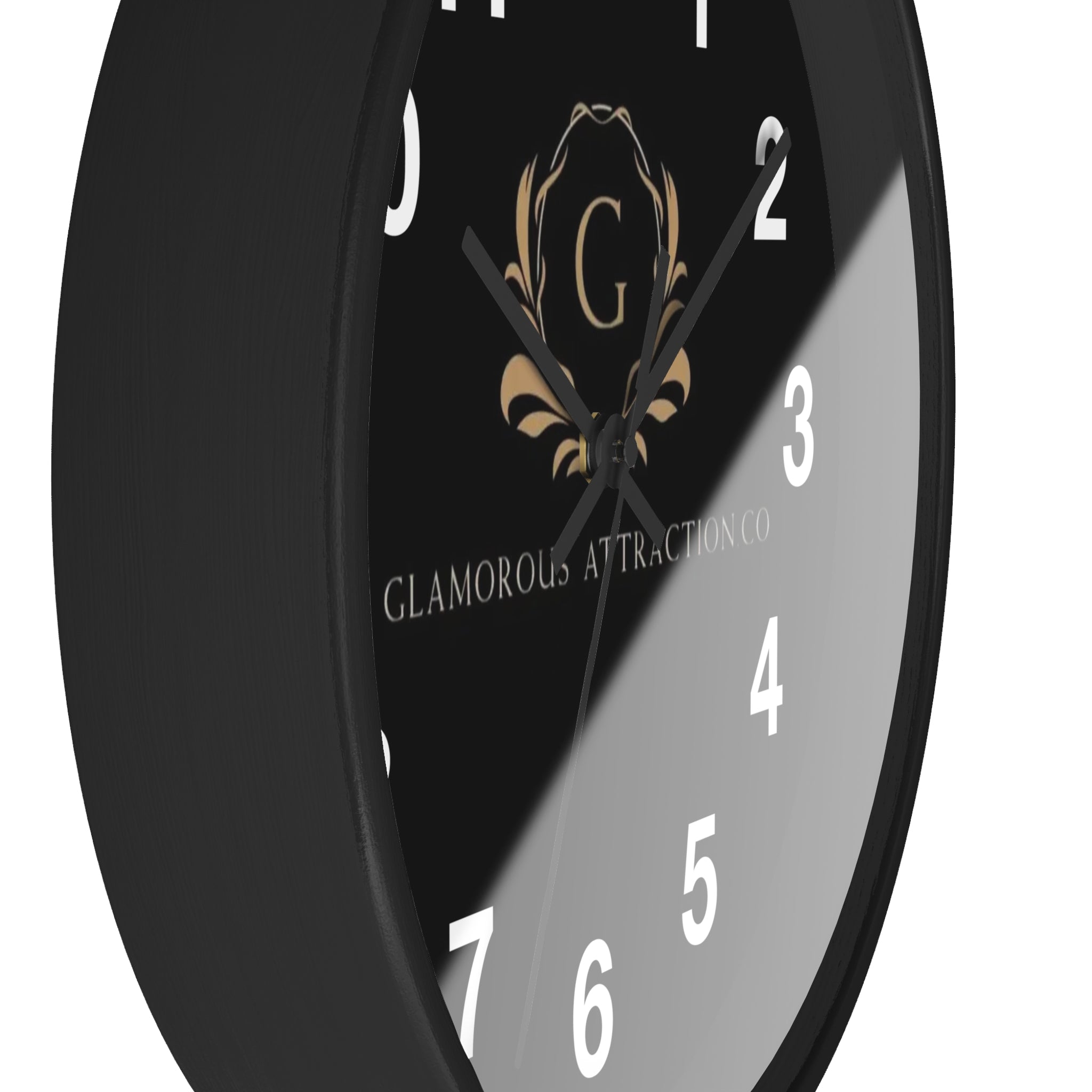 Black Wall Clock Glamorous Attraction