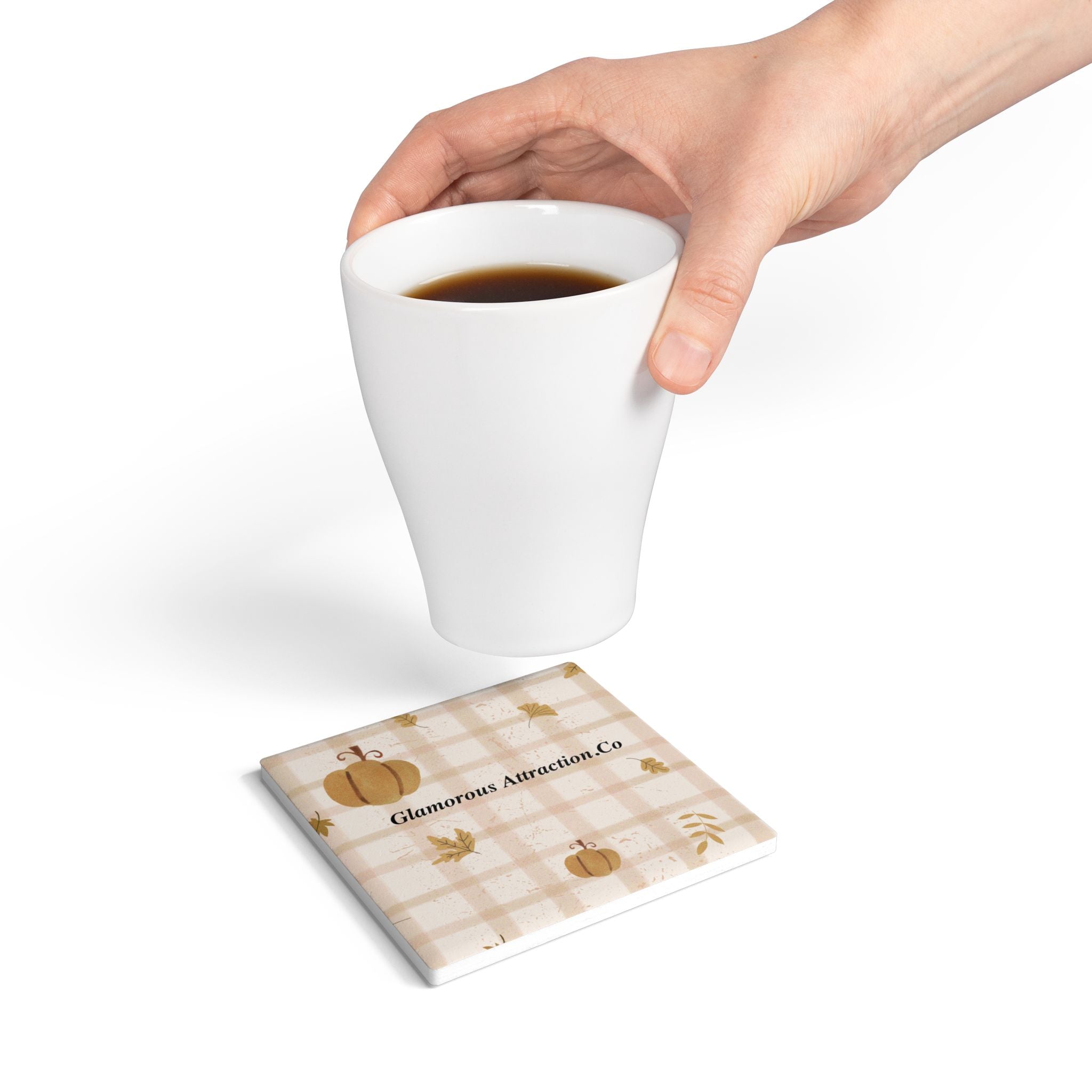 Ceramic Coaster - Glamorous Attraction Co Luxurious Pumpkin Autumn Collection