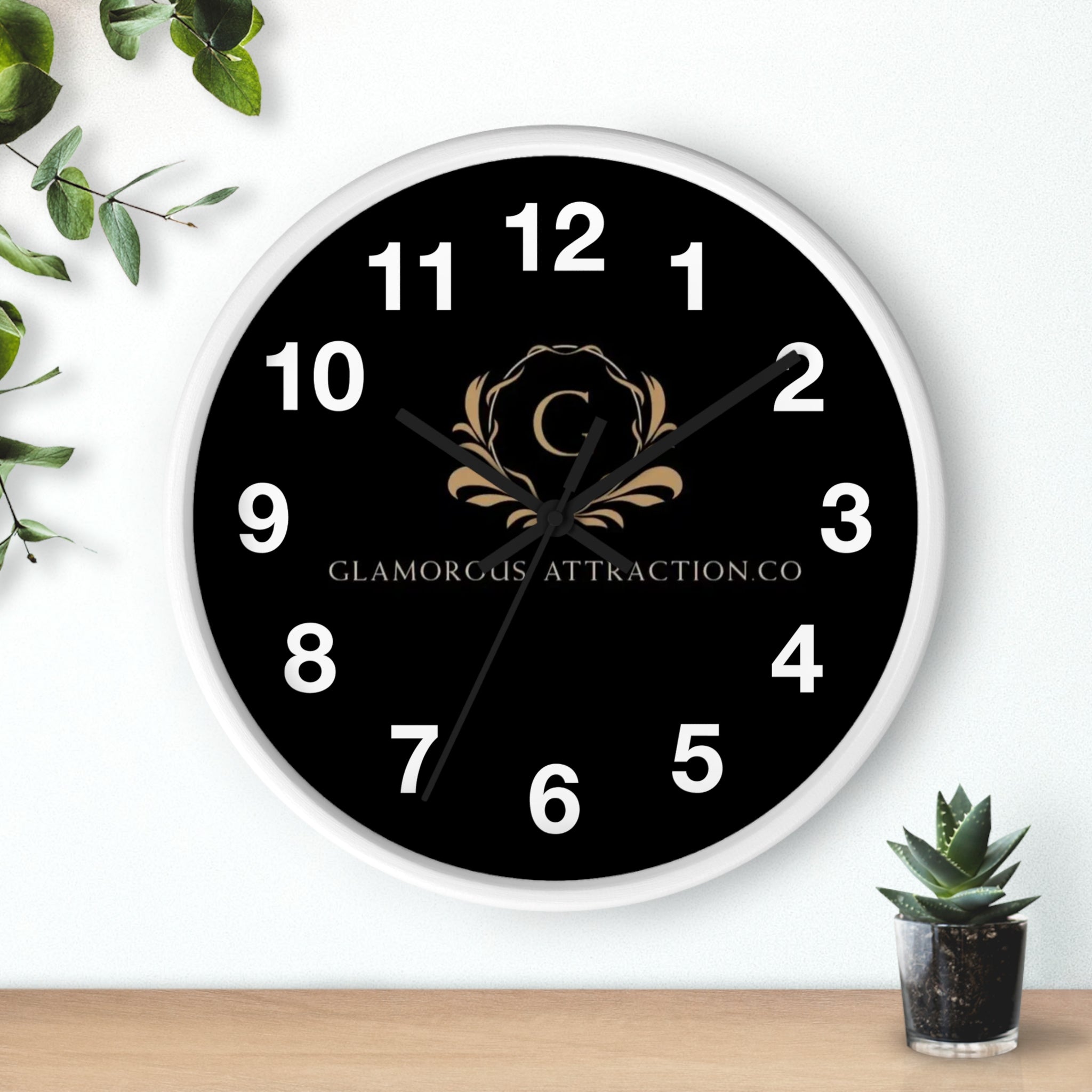 Black Wall Clock Glamorous Attraction