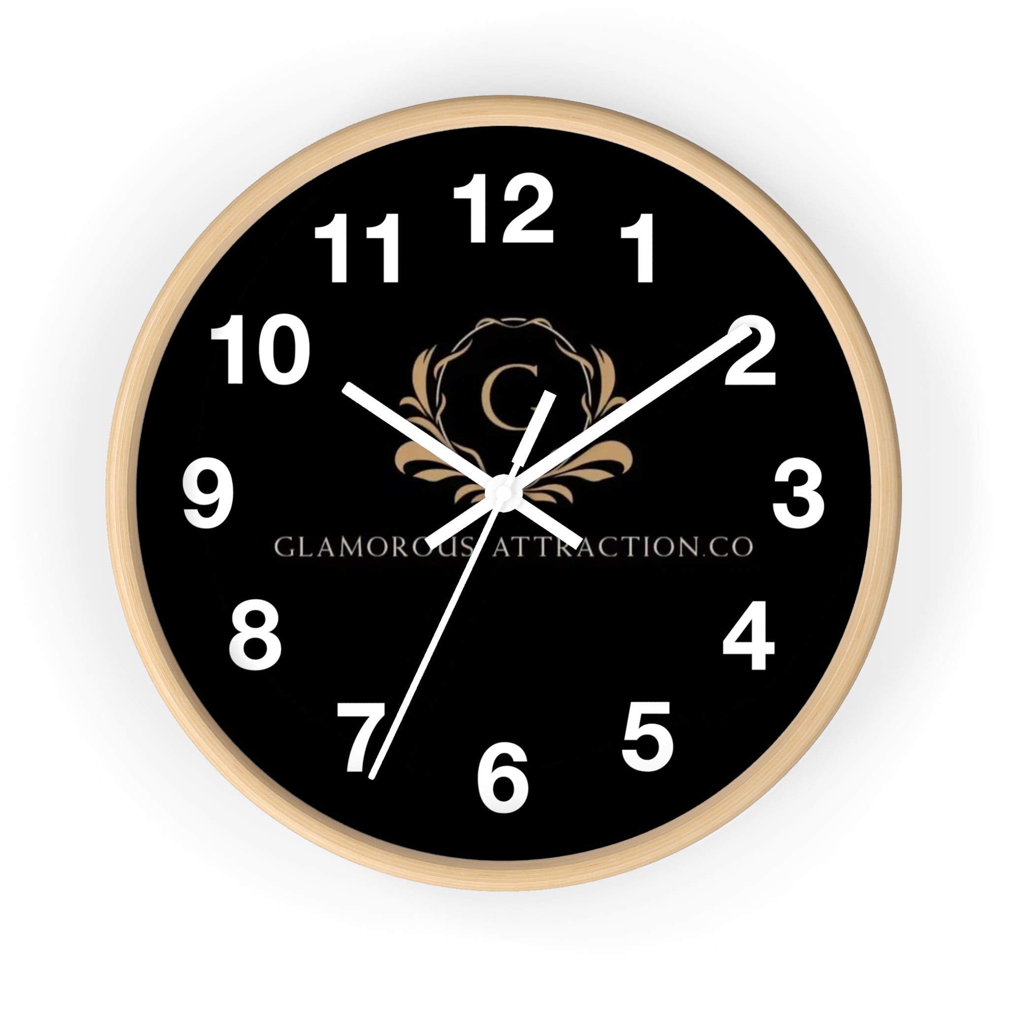 Black Wall Clock Glamorous Attraction