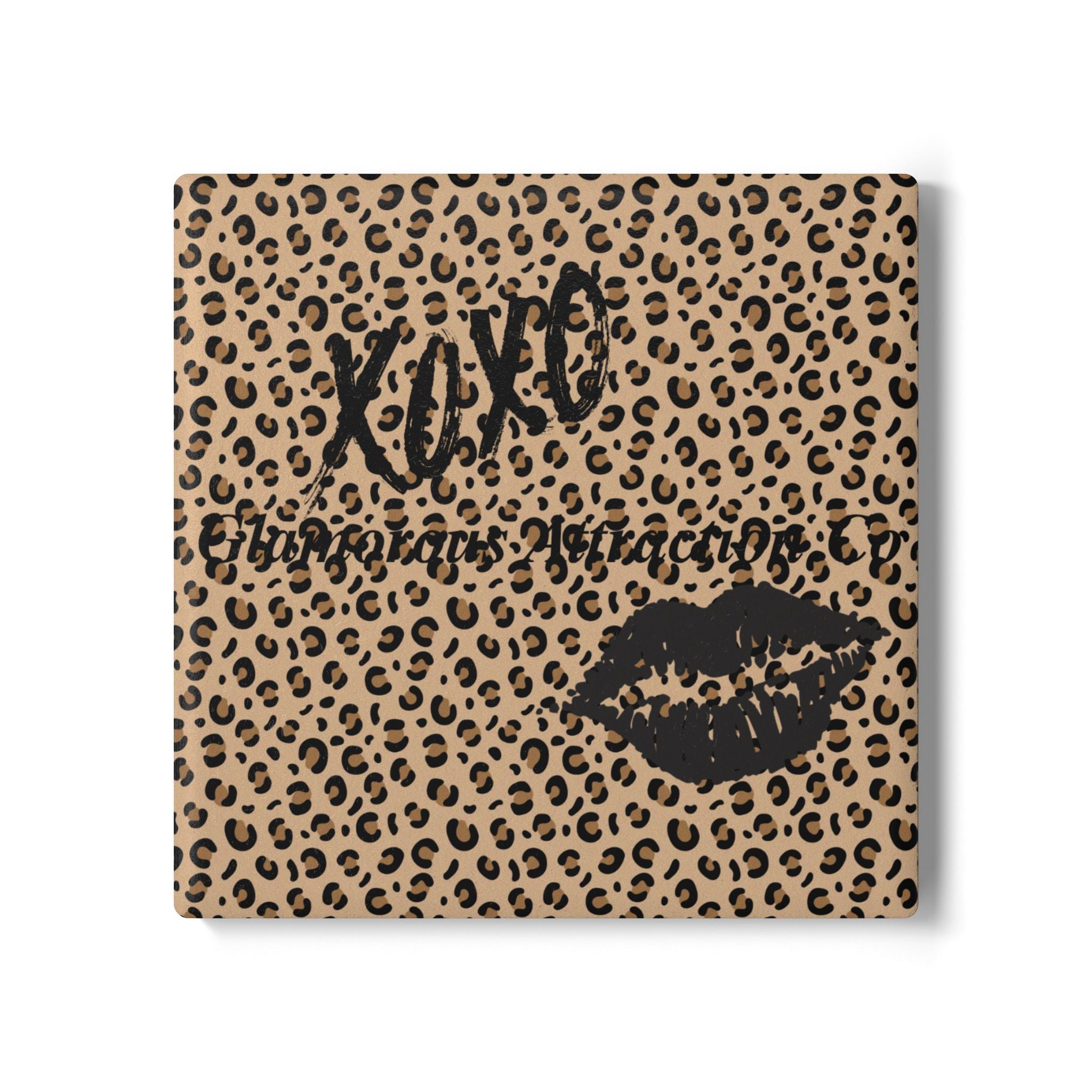 Ceramic Coaster - Glamorous Leopard Print Collection