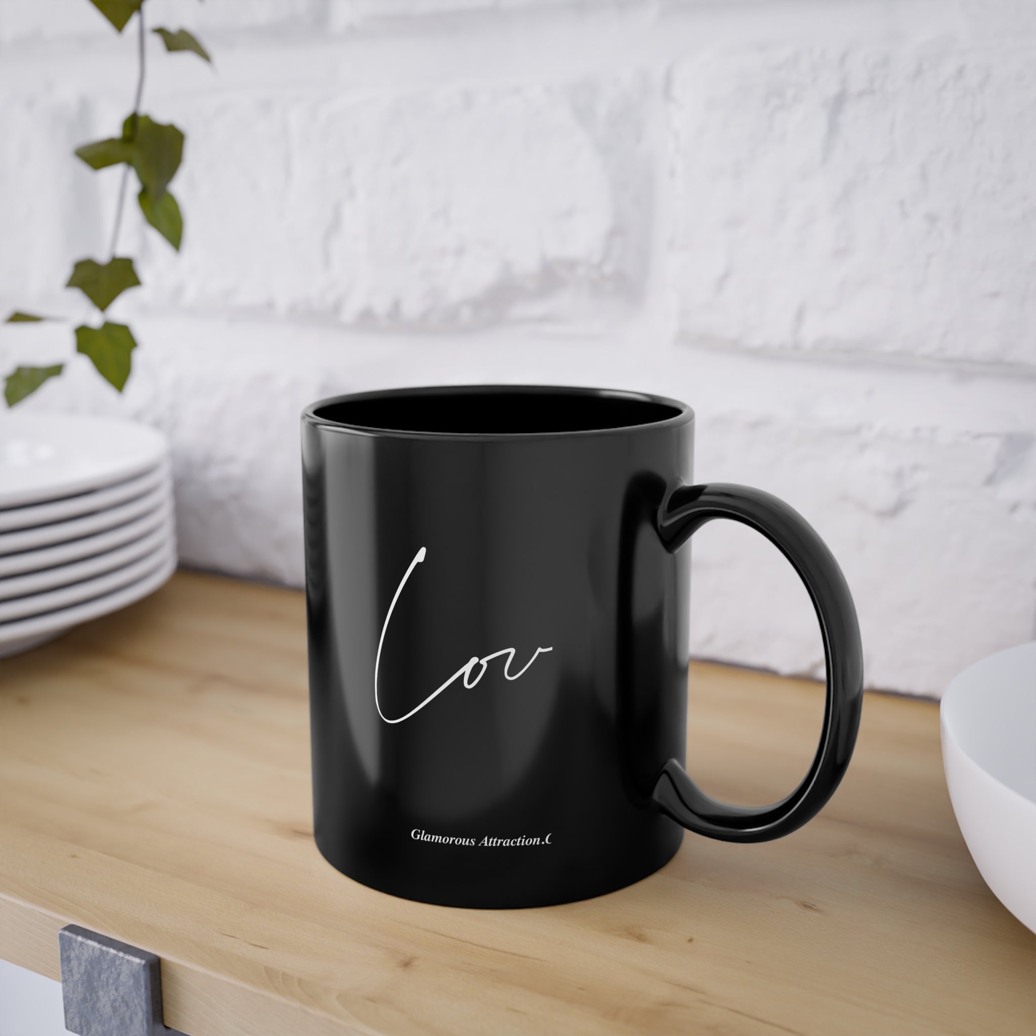 Black Coffee Cup Luxurious Love Collection