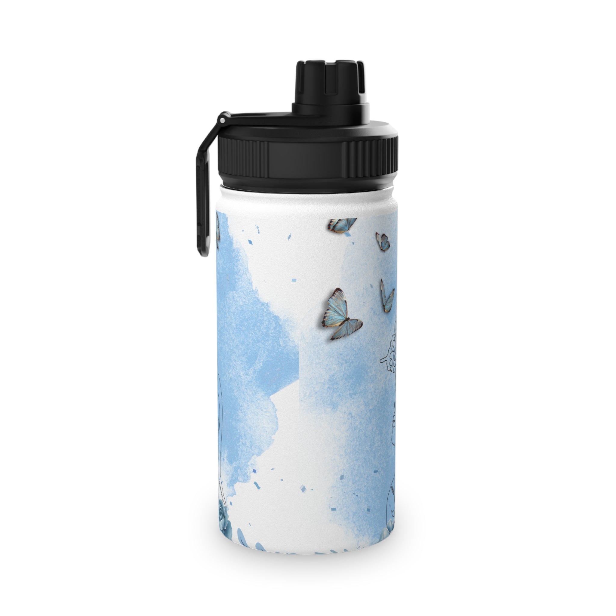 Butterfly Floral Stainless Steel Water Bottle