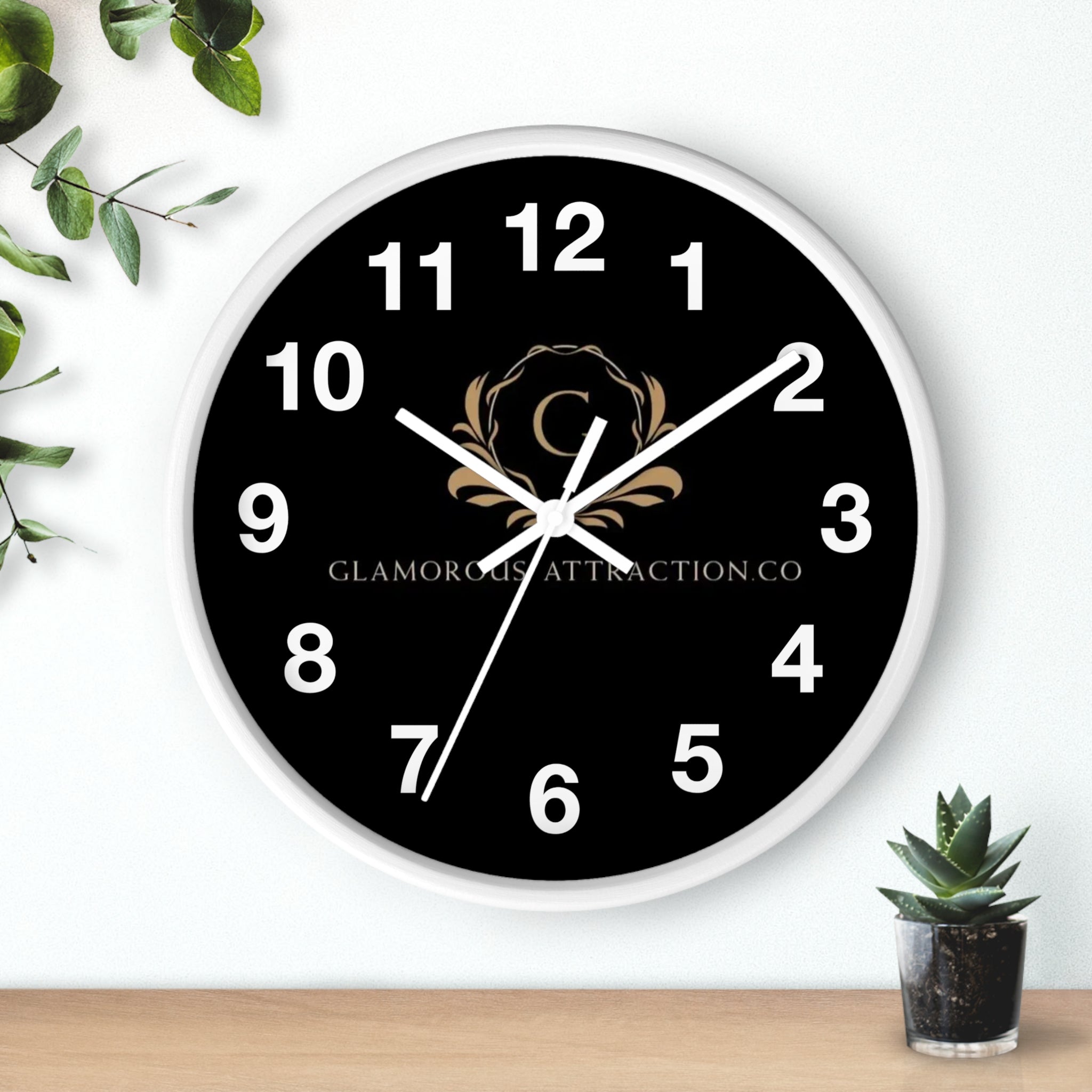 Black Wall Clock Glamorous Attraction